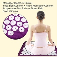 wholesale Yoga Mat Acupressure Massage Mat Pillow Set  for Relieves Stress Back Neck Sciatic Pain Re