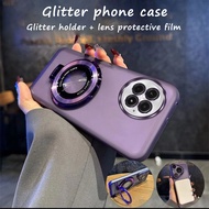 Glitter holder Case For Oneplus 13 12 12R 11 11R 10T 10R shockproof cover camera lens film soft prot