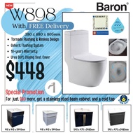 Baron W898 Tornado Flushing (add Stainless Steel Basin Cabinet + cold tap)