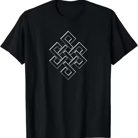 New Limited Endless Eternal Knot As A Buddhist Lucky Symbol T Shirt