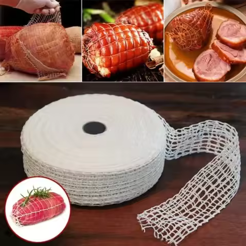 3 Meters Cotton Meat Net Ham Sausage Net Butcher's String Sausage Roll Hot Dog Sausage Casing Packag