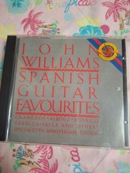 JOHN WILLIAMS SPANISH GUITAR FAVOURITES CD 澳洲版 1989年 CBS