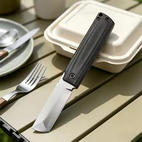 Outdoor CR 5915 Folding Pocket Knife with Tanto Blade, 8Cr13MoV Blade Lightweight Multifunctional ED