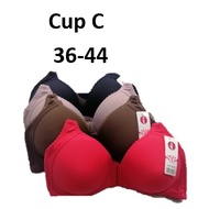 Cup C- Front Close Wireless Bra Cup C Full Cup/Underwear Open Front Cup Full Cup C (Size 36-44)