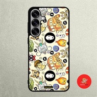 Case SAMSUNG A57 A56 A37 A36 A50 A50 A51 A52 A53 A54 A55 Rubber Softcase Ghibli Army