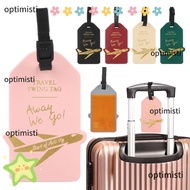 OPTIMISTI Baggage Labels Reusable Ropes Aeroplane Bag Tag