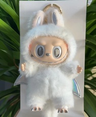 cod Zimomo Replica Cute Labubu Keyring Kawaii Backpack Decoration Labubu Keychain Kids Toys Surprise