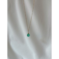 M&W | Green Quartz 14k Gold-filled Necklace