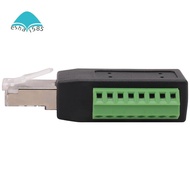 RJ45 Screw Terminal Connector RJ45 Solderless 8-Pin Terminal Block Adapter