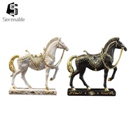 [Serenable] Horse Statue Decor Figurine Resin Horse Sculpture Art Figurine for Home Furniture