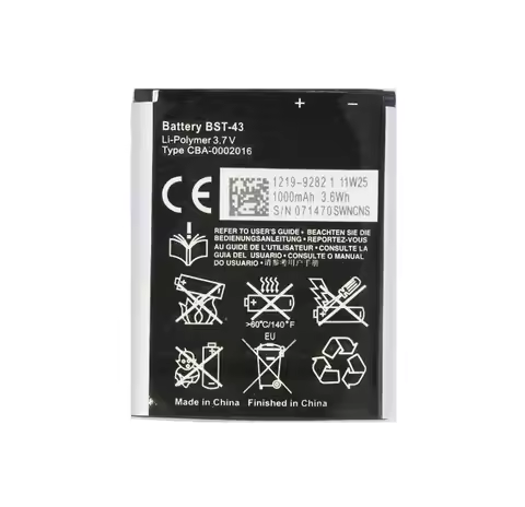 1000mAh / 3.6Wh BST-43 / BST43 Replacement Battery For WT13I U100 U100i J10 J20 J108 J108i S001 CK13