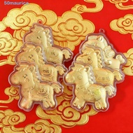 MAURICE Golden Horse Accessories, Creative Year of Horse Gold Pony Keychain Accessories, Ornament Ma