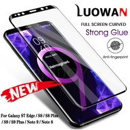 For Samsung Galaxy Note 9 Note 8 S9 Plus S8 Plus S7 Edge Full Curved Tempered Glass Screen Protector