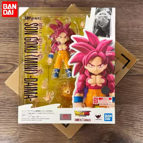 In Stock 100% Original Bandai S.H.Figuarts Shf Super Saiyan 4 Son Goku Mini Dragon Ball Daima Action