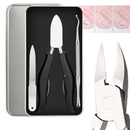 其他品牌 - 專利甲溝炎倒刺專用鷹嘴指甲鉗 死皮鉗不銹鋼鷹嘴鉗套裝/剔甲器/指甲銼/指甲剪 / 3件套/美甲工具 (1套）