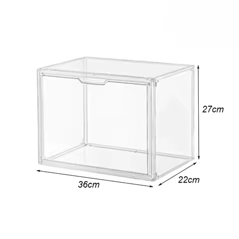 Super Big Transparent Storage Box Blind Box Showcase for Fingures Organizes Acrylic Box Helmet Book 