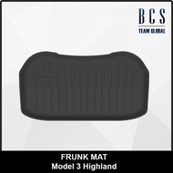 【 Ready Stock 】BCS Non-slip Trunk Frunk Mats For Tesla Model 3 Highland car waterproof TPE accessori