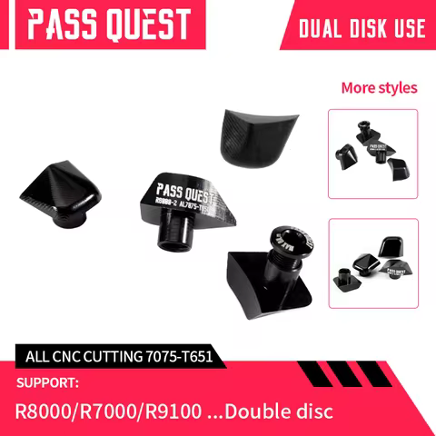 PASS QUEST Crankset Beautify Screw 2X Al 7075-T551 All CNC for Shimano UT R7000/R8000/R8100/R9100/R9
