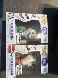 (全新) Olaf 魔雪奇緣 frozen Ariel moana 美人魚 Funko pop