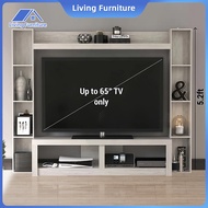Living Furniture Tv Cabinet 6.4ft | Kabinet Tv Up to 65inch | Tv Cabinet With Side Storage(Wall moun