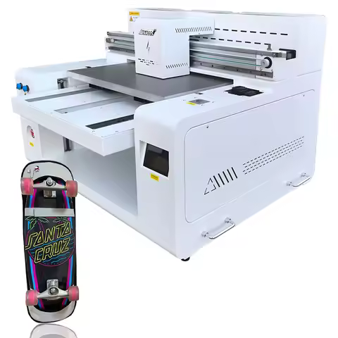 3D UV Transfer Label Printer 6050 UV DTF and UV Flatbed Printing Machine for Crystal Strickers Therm