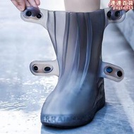 膠鞋男防水防滑男土雨鞋男式鞋套防水雨天防雨耐磨矽膠雨靴套
