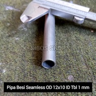 Seamless Iron Pipe Od 12mm Id 10mm Thickness 1mm Length 10cm to 100cm