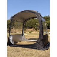 Windshield Clear Transparent Tent, 4 People Courtyard Sun Room Tent, Greenhouse Tent Warm Snow Tent
