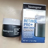 Neutrogena Retinol Pro+ Night Cream 48g Neutrogena A醇晚霜 Fragrance Free 露得清👍