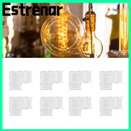 ESTRENAR 8pcs LED Strip Light Connector, Solderless COB COB Connector, Durable Transparent L Shaped 