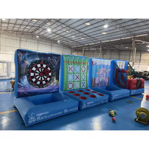 New Kids Inflatable Interactive Games 4 Different Inflatable Carnival Games for Sales