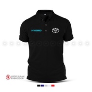 Polo T Shirt Sulam Toyota Hybrid Turbo Camry CT200H Prius Battery Motorsport Fashion Baju Popular Em