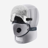 全城熱賣 - 加絨防風防水護目鏡羽絨帽(均碼 DMZ92;淺灰色+TYJ06；透明護目鏡)