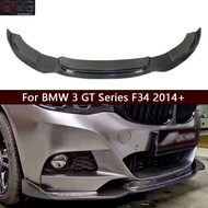 For BMW 3 GT Series F34 Carbon Fiber Car Front Bumper Diverter Spoiler Diffuser Front lip chin Car A