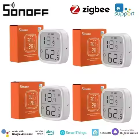 SONOFF SNZB 02D Zigbee Temperature Humidity Sensor SNZB-02D with LCD Screen for EWeLink SONOFF ZigBe