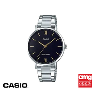 CASIO นาฬิกาข้อมือ CASIO รุ่น LTP-VT01D-1BUDF วัสดุสเตนเลสสตีล สีดำ