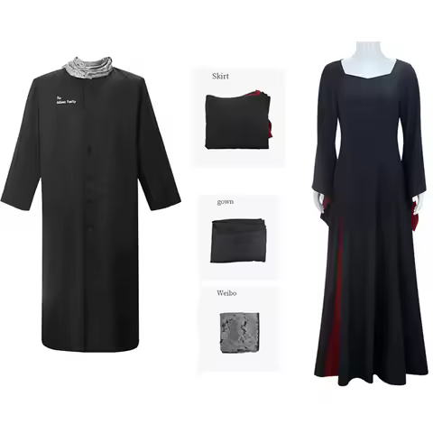 Anime Adams Family Adult Uncle Fester Cloak Halloween Cosplay Costume For Men Woman