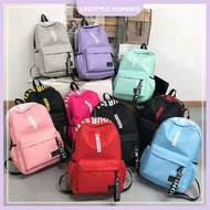 School Backpack Student Bag Outdoor Bag Beg Sekolah Beg Pelajar Beg Dewasa Beg Lelaki Beg Perempuan 