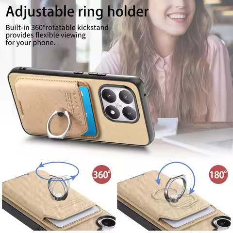 For Xiaomi 15T Poco F7 X7 MI 17 Pro Max 2In1 Detachable Leather Wallet Card Phone Case for Redmi K90