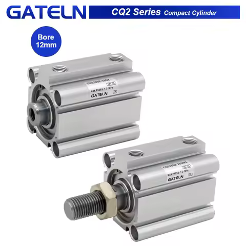CQ2B12 CDQ2B12 Compact Cylinder Standard Type Double Acting single Rod CQ2B12-5DZ CQ2B12-10DZ CDQ2B1