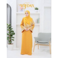 JUBAH ABAYA WIJDAN | Jubah Muslimah | Abaya Jubah | Jubah Ironless | Lace Jubah