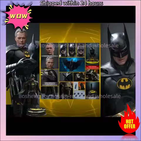 Original Hot Toys MMS712 1/6 The Flash's Batman Modern Suit In Stock Anime Action Collection Figures