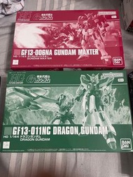 Bandai HG 1/144 G Gundam Maxter & Dragon Gundam 模型