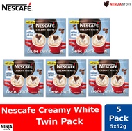 Nescafe Creamy White 3-in-1 Twin Pack, 5x52g, Pack of 5