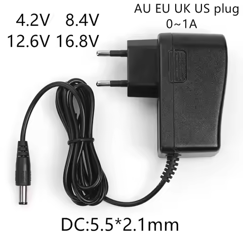 AC-DC 4.2V 8.4V 12.6V 16.8V 1A 2A charger Power supply Adapter 4.2 V 8.4 V 12.6 V 16.8 V 1000MA for 