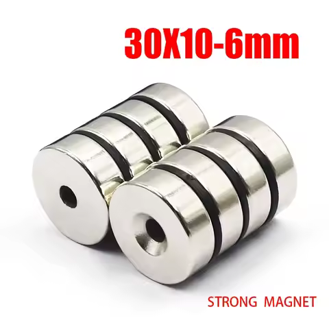 1/2/5/10Pcs 30x10-6mm Small Circular Magnets 30x10-6mm For Home Refrigerators, Offices DIY