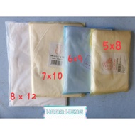 HM transparent plastic bag/plastik bag/plastic bungkus 5x8 6x9 7x10 8x12-300g±