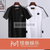 原單精品 夏季 PP男生衣著 印花T恤 短T 短袖 上衣 骷髏頭 圓領元素T 時尚潮男生T恤 89衣服上衣