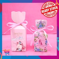 Wedding Door gift box Party Birthday Goodies Gift Box Souvenir Candy Diamond Shape Box Kotak Gula Te