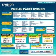 PAKET KVISION K-vision GIBOL SPOTV FILM OLAHRAGA JUARA 30 HR